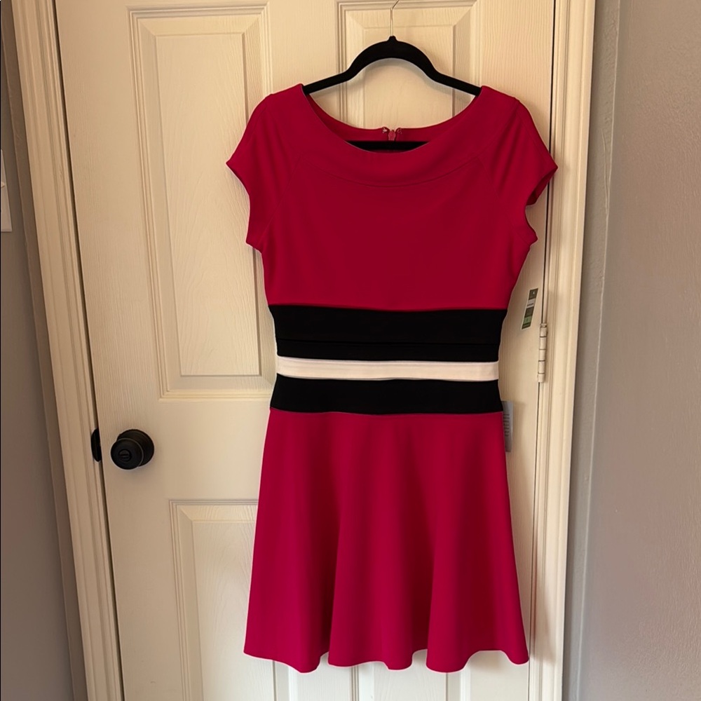 NWT Fuchsia and Black Women's Dress